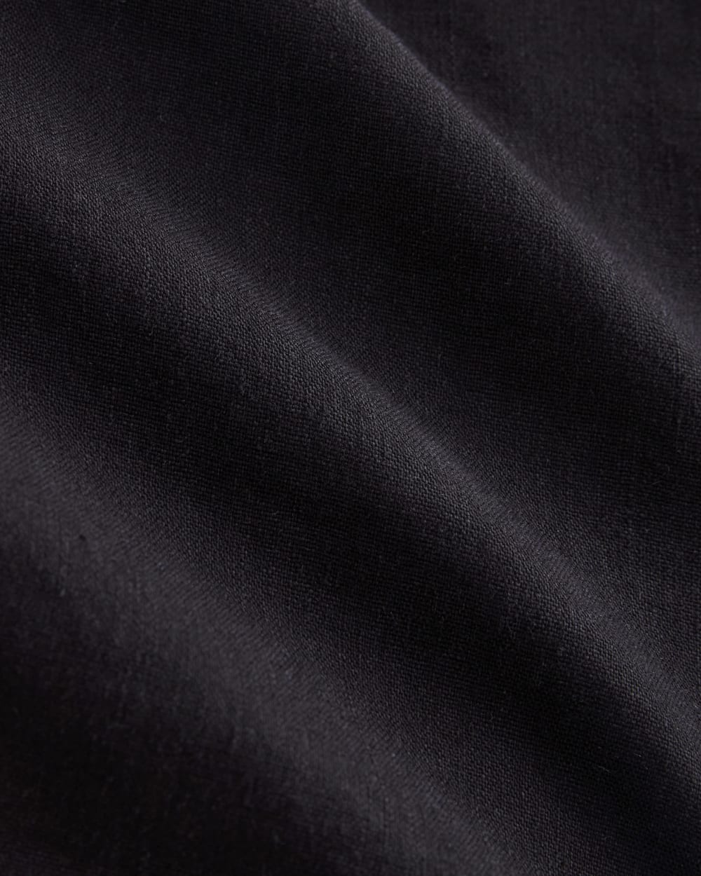 The Seamed Top in Stretch Linen | Black - Image 6