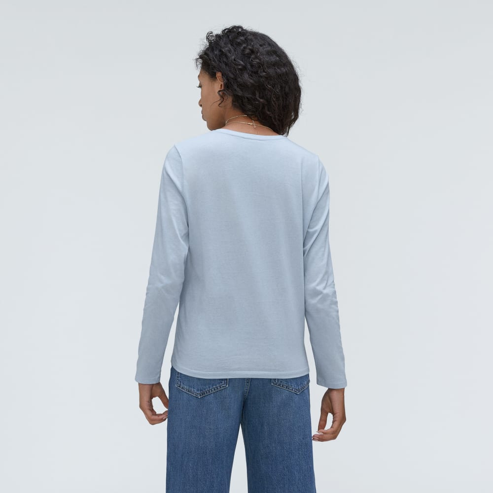 The Organic Cotton Long-Sleeve Crew | Mist - Image 3