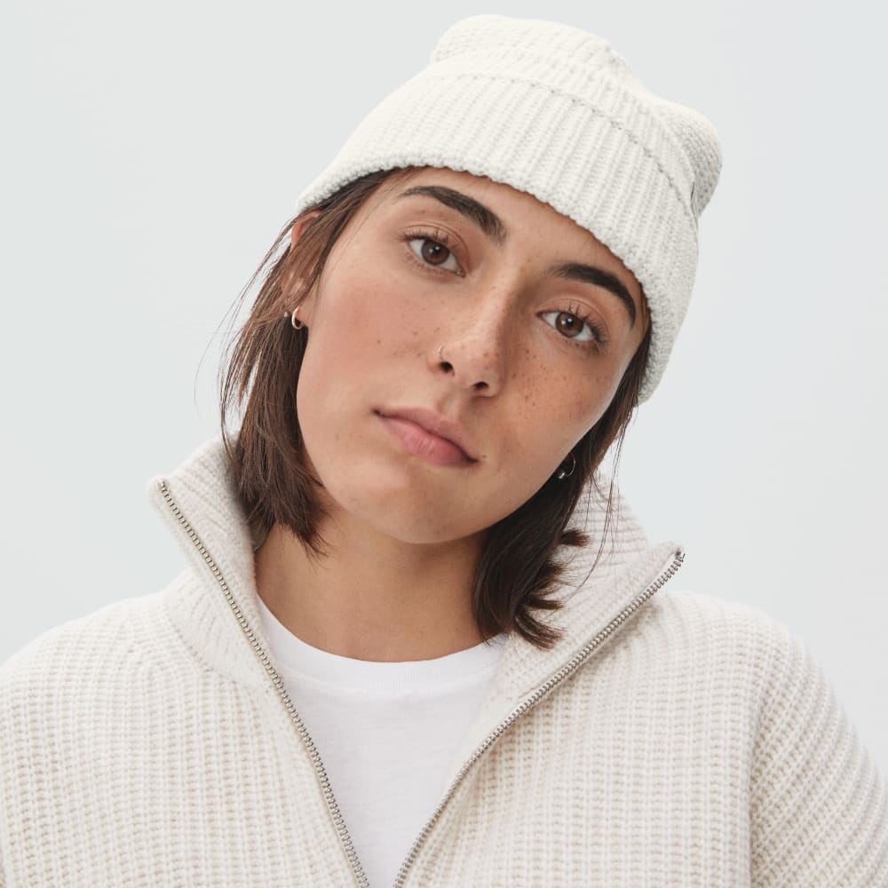 The Organic Cotton Chunky Beanie | Canvas - Image 2