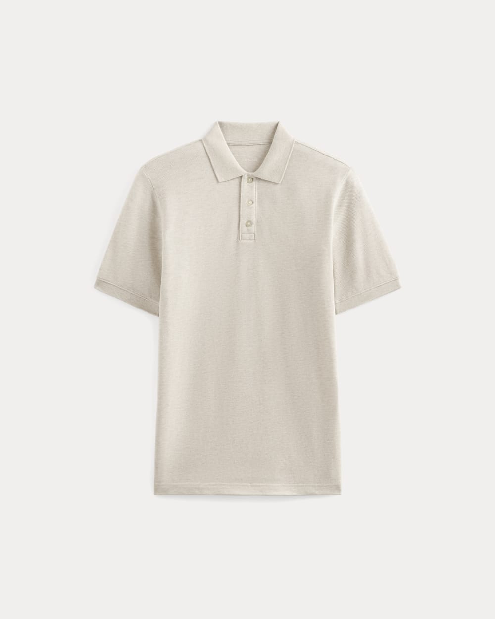 The Pique Polo | Heathered Oat - Image 2