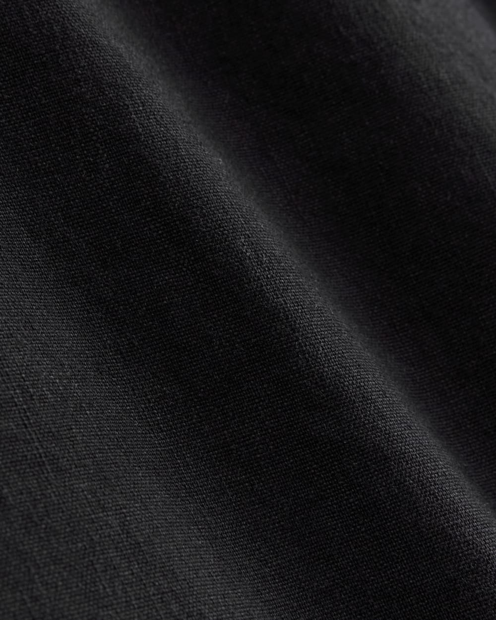 The Tie-Back Dress in Stretch Linen | Black - Image 5