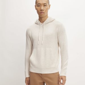 The Felted Merino Hoodie | Heathered Oat