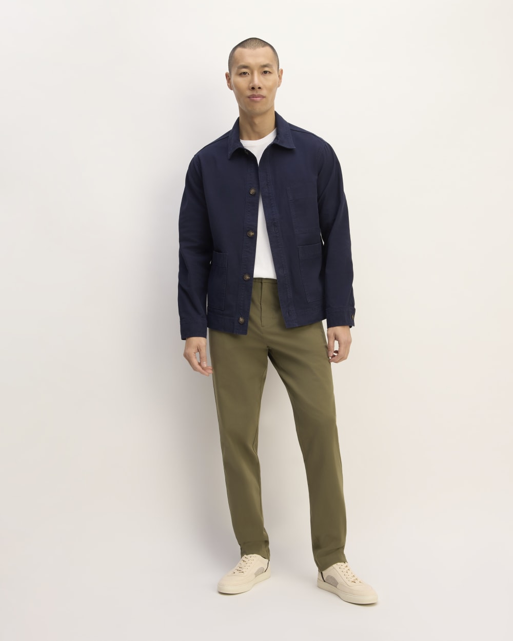 The Organic Cotton Chore Jacket | Navy - Image 6