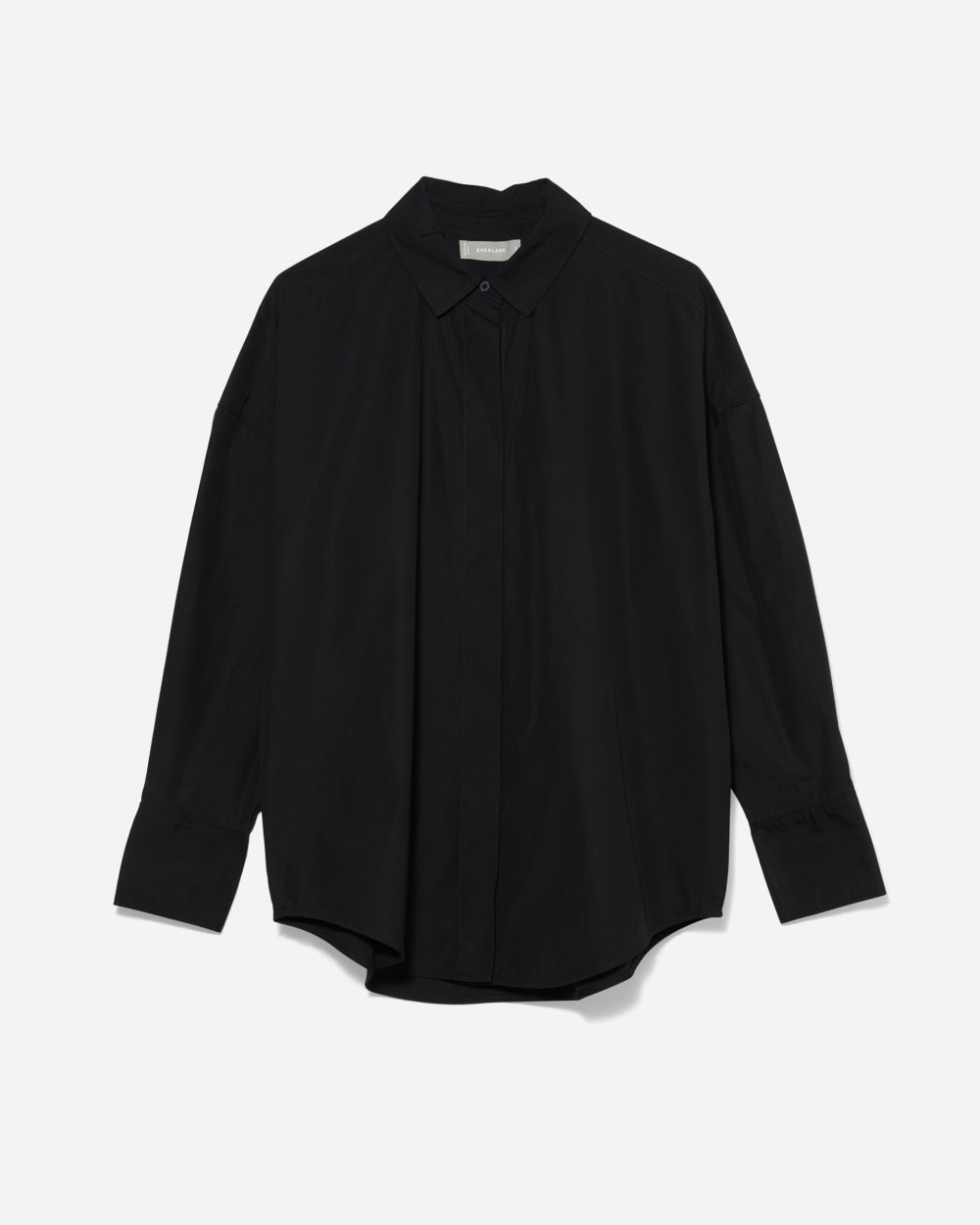The Oversized Poplin Shirt | Black - Image 4