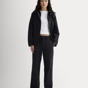 The Wide-Leg Chino | Black