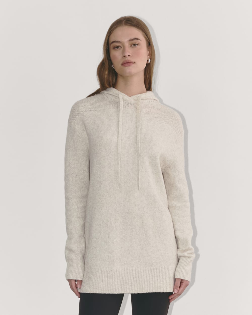 The Oversized Hoodie in Plush Cotton | Heathered Oat