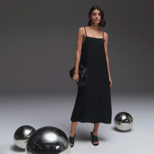 The Japanese GoWeave? Slip Dress | Black