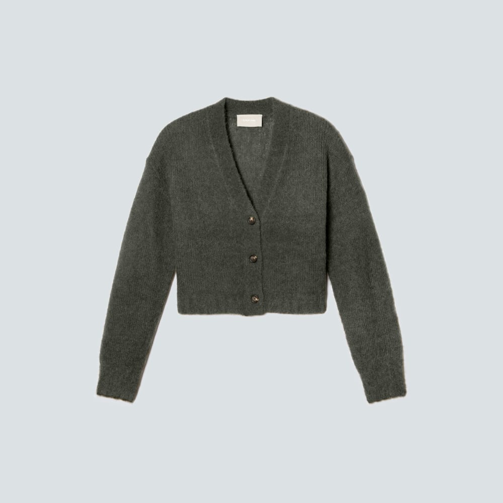The Alpaca V-Neck Cropped Cardigan | Kambaba - Image 2