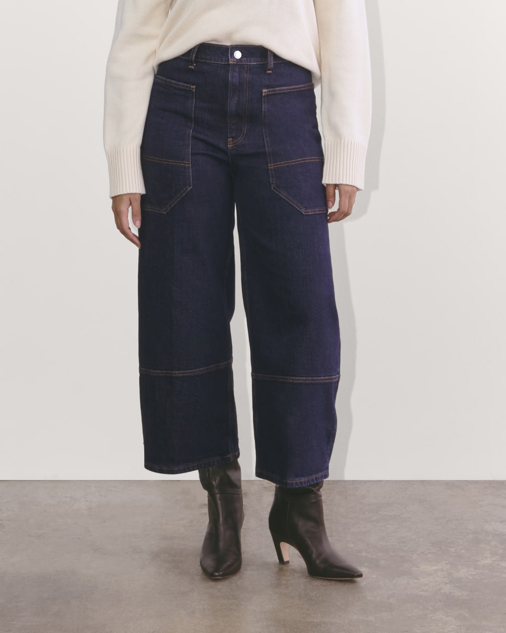 The Way-High® Gardener Cropped Jean | Deep Rinse - Image 3