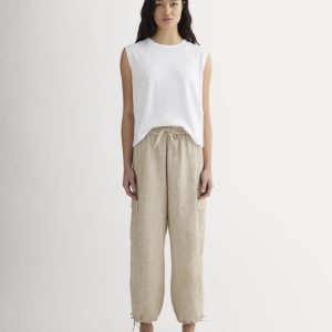 The Cargo Curve Pant in Linen | Cornstalk Chambray
