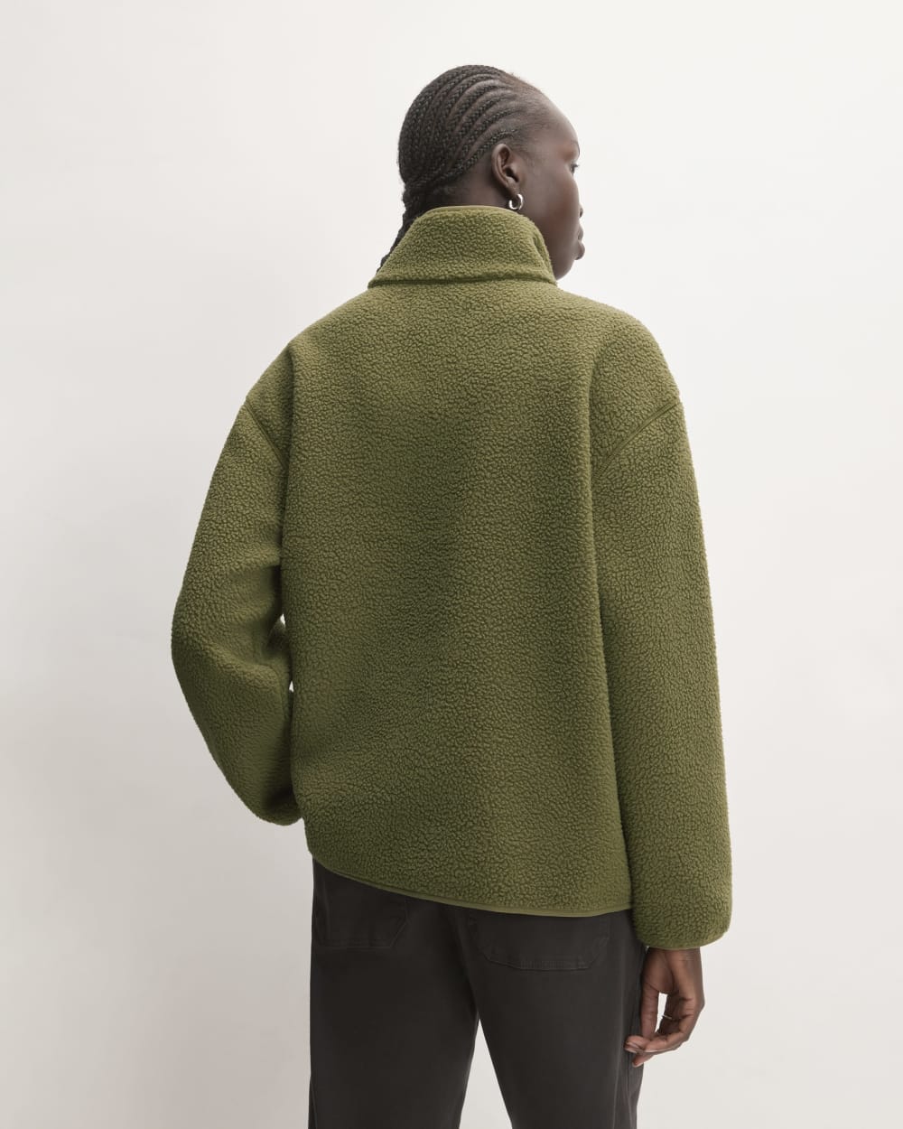 The ReNew Fleece Oversized Half-Zip | Kalamata - Image 6