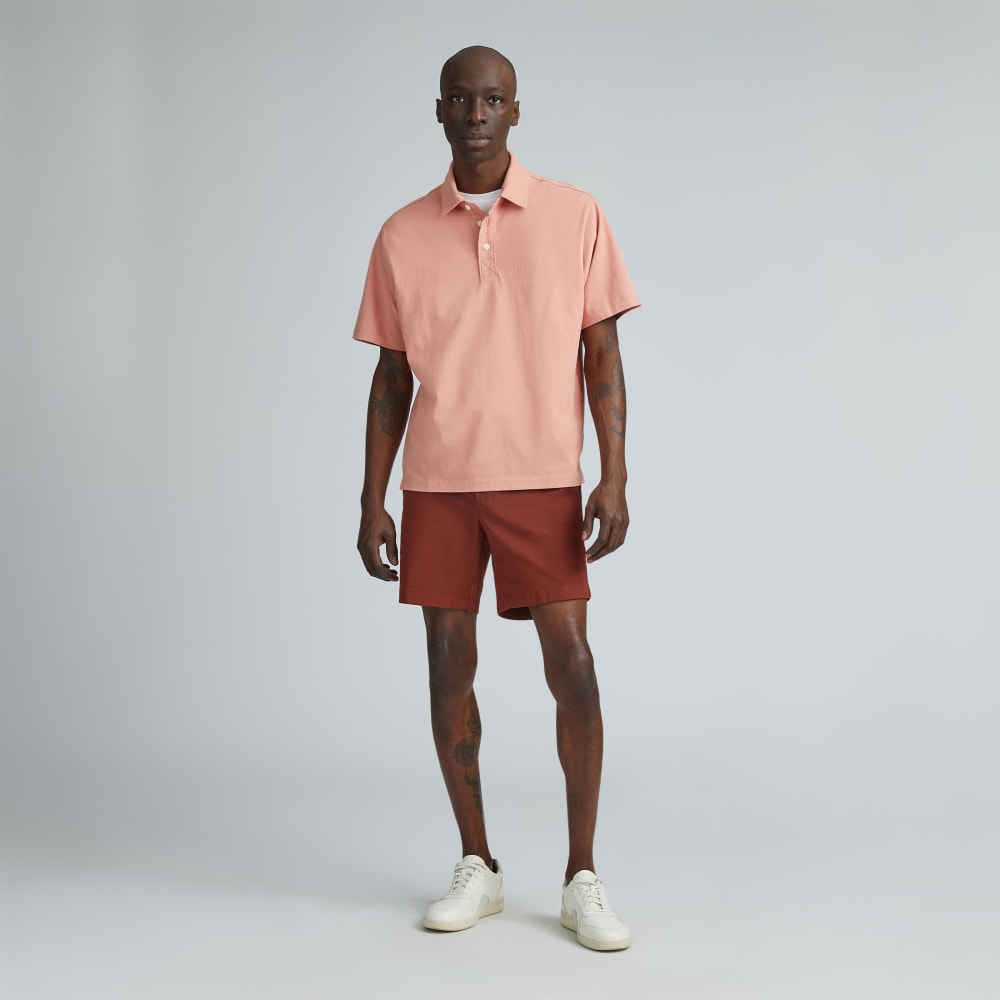 The Premium Weight Relaxed Polo | Light Rose - Image 5