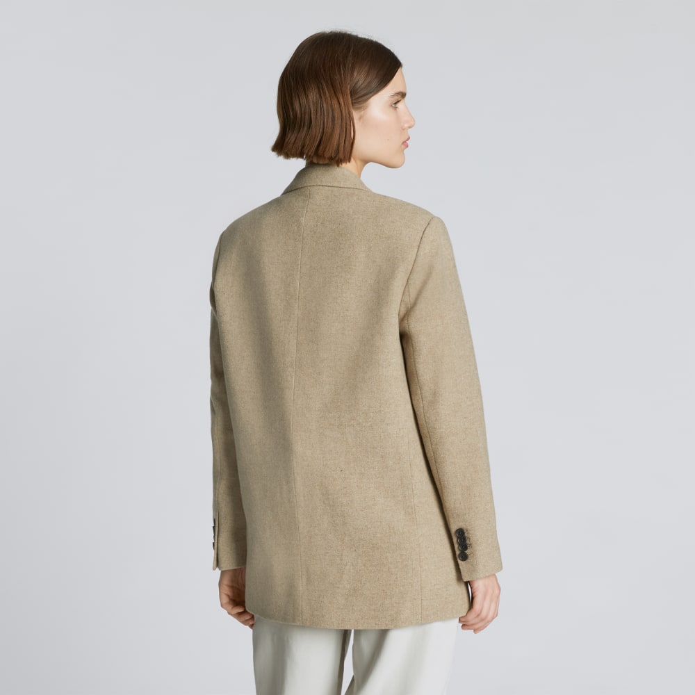 The Oversized Blazer in Wool | Toasted Tan - Image 3