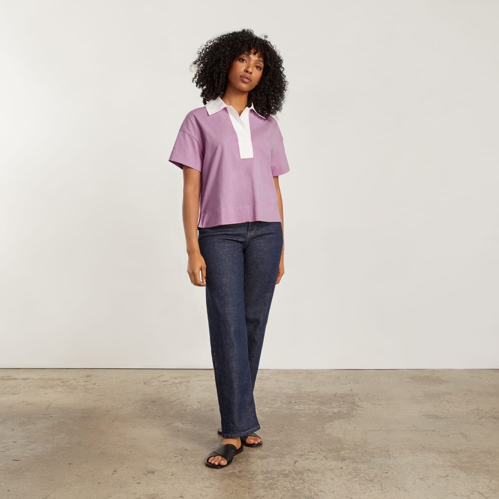 The Retro Jersey Polo | Mauve / Bone - Image 5