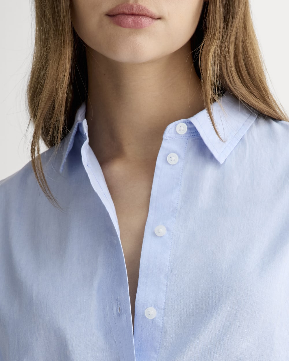 The Must-Have Shirt in Silky Cotton | Pale Blue - Image 4