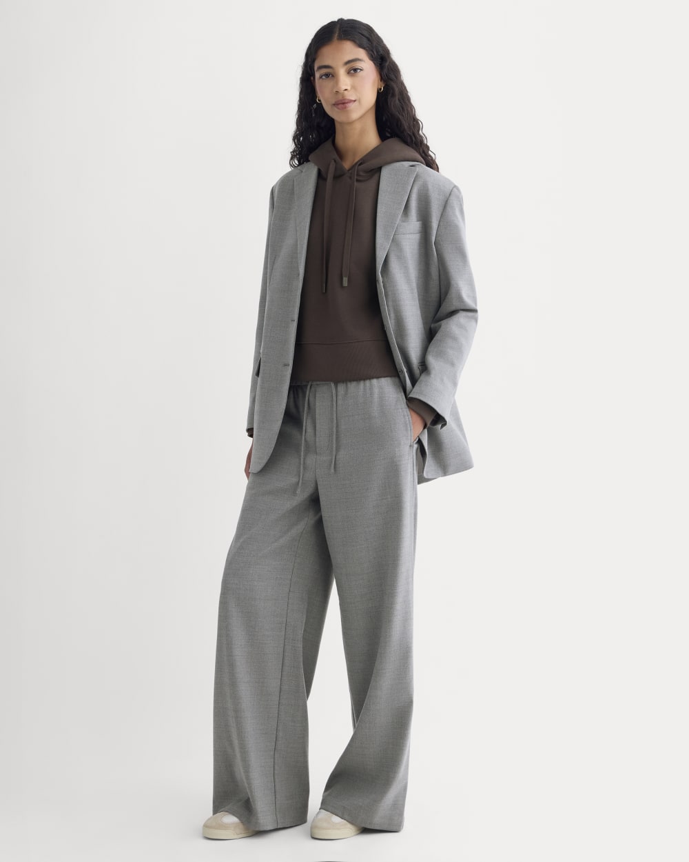 Pull-On Trouser in Tailor Twill | Heather Graphite