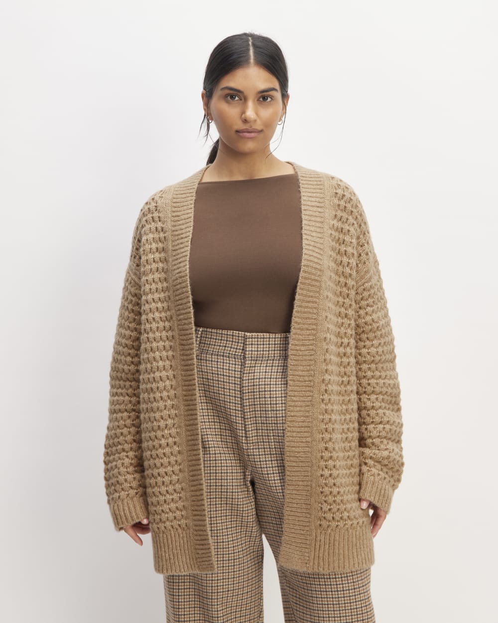 The Cloud Oversized Textured Cardigan | Tiger's Eye