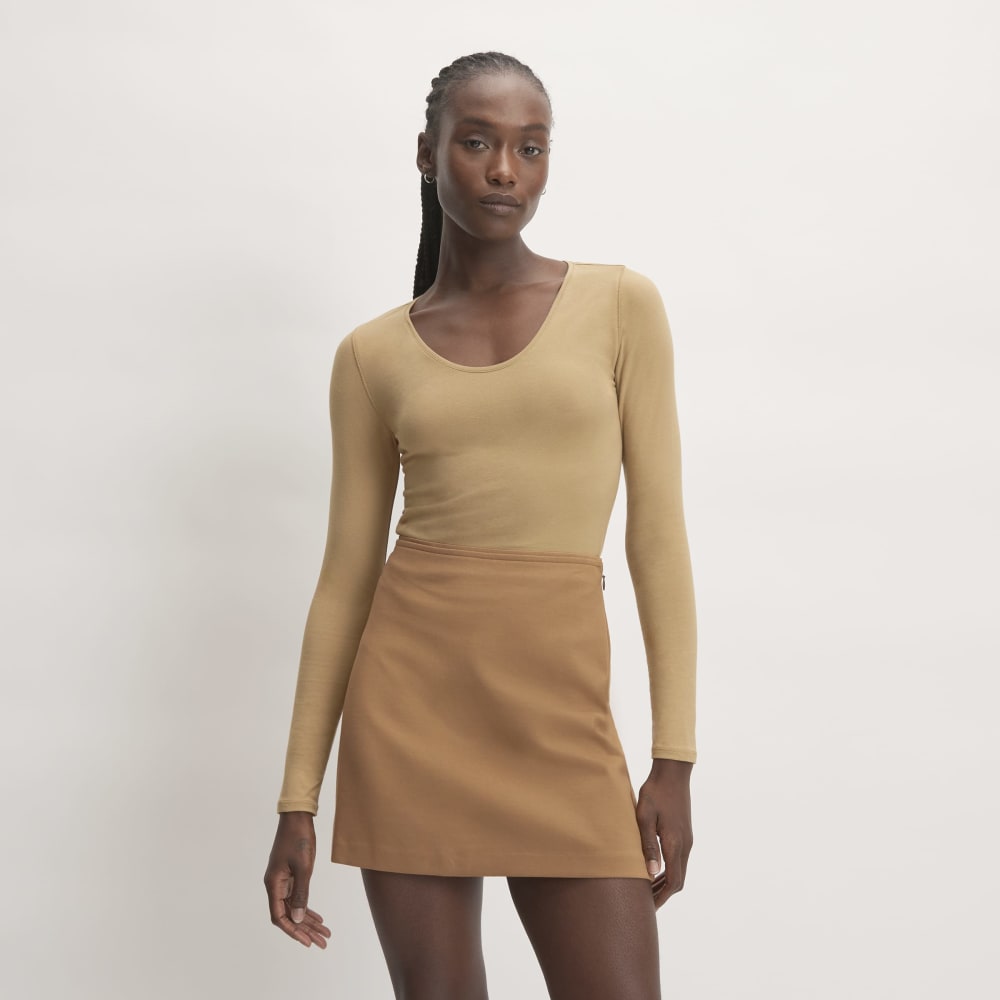 The Supima? Form Ballet Neck Tee | Tiger's Eye