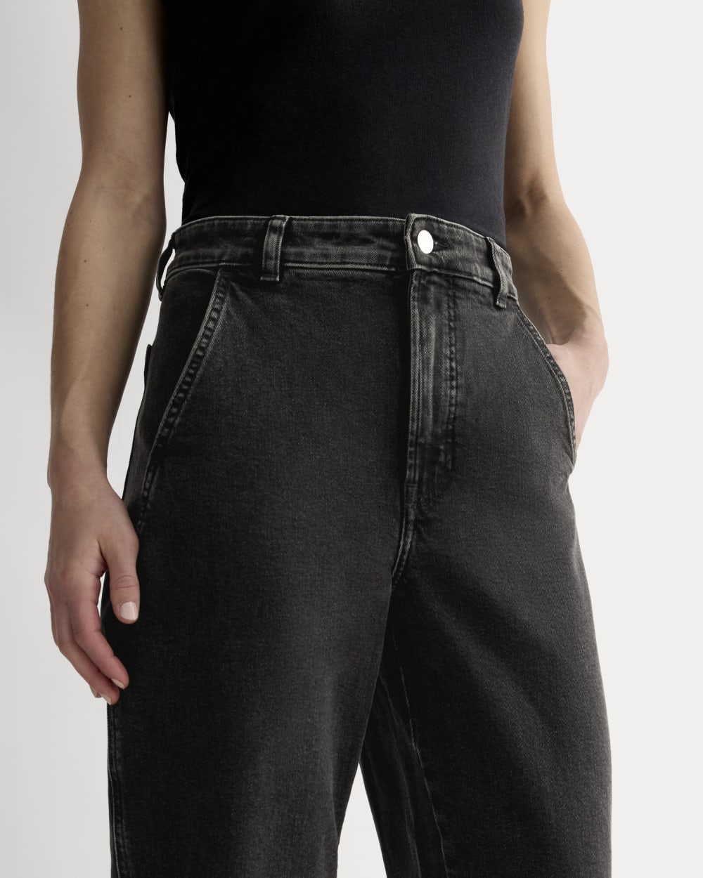 The Utility Barrel Pant | Washed Black | Regular - Image 5