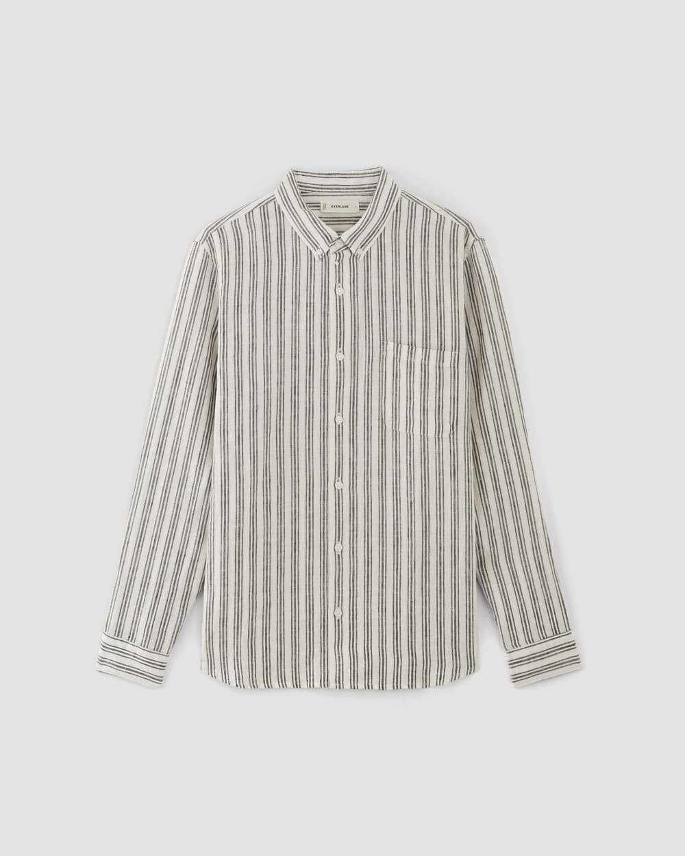 The Classic Shirt in Linen | Bone / Black - Image 2