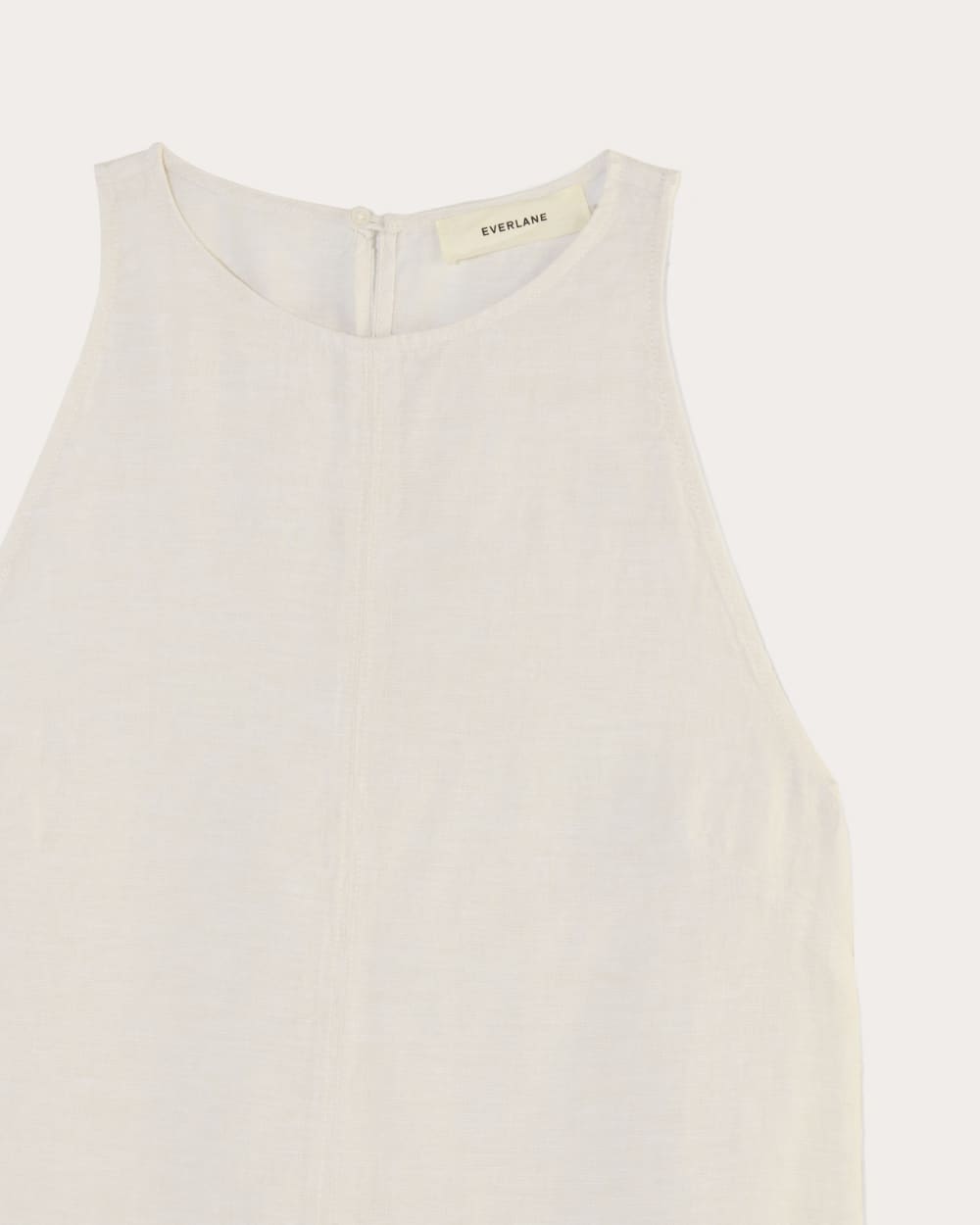 The Linen High-Neck Tank | Natural Chambray - Image 6