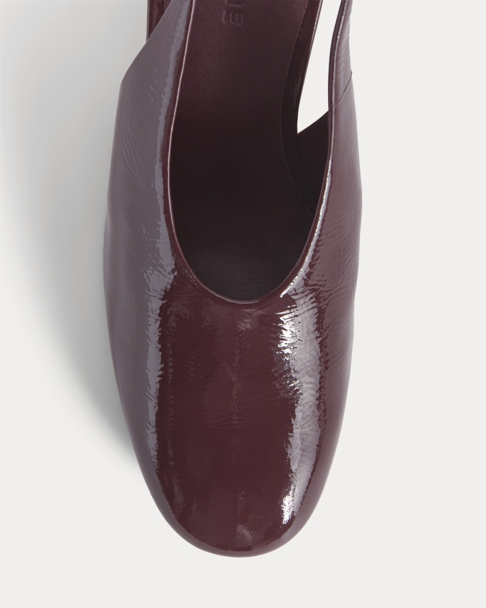 Curved Slingback Heel | Burgundy - Image 6