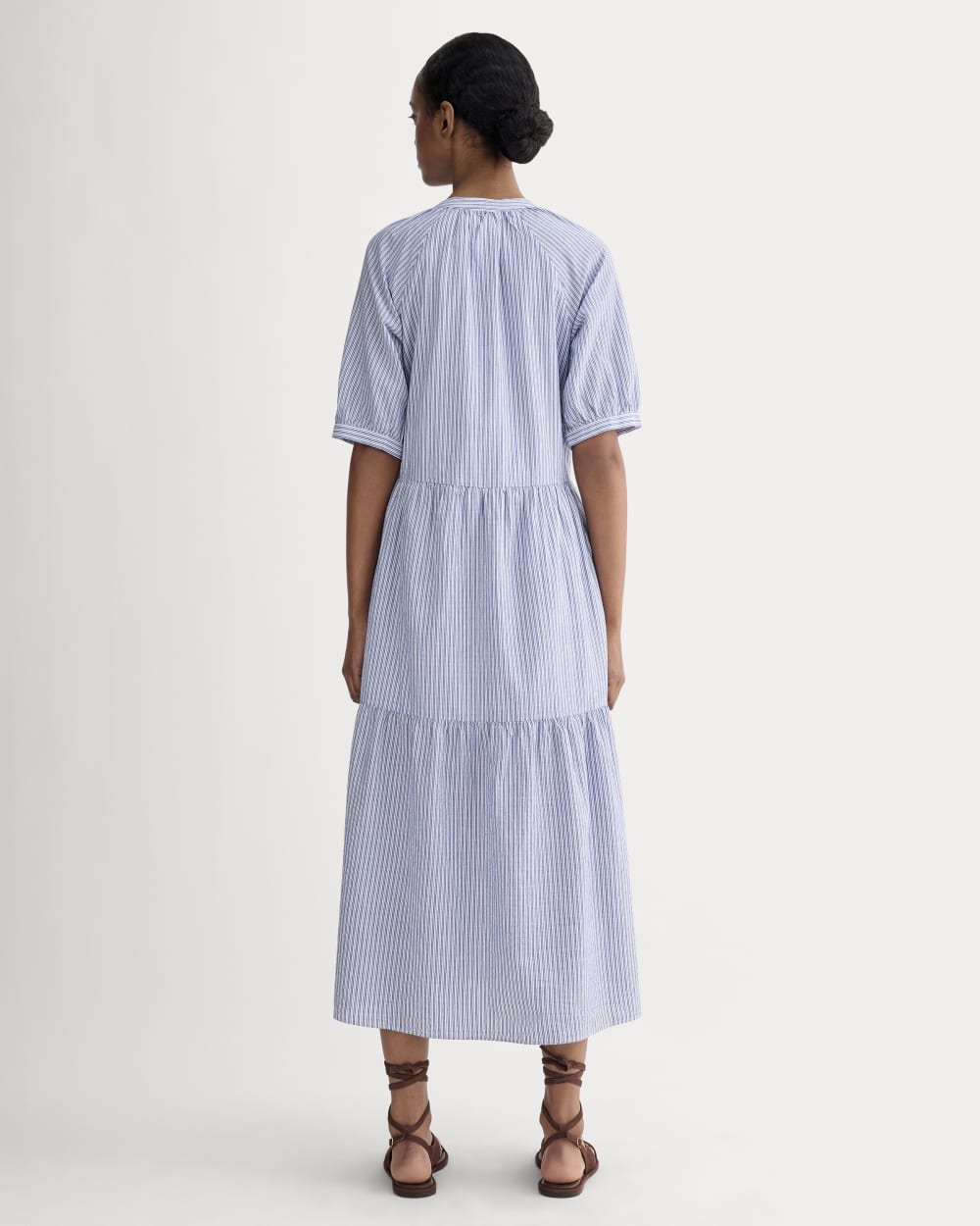 The Farmers Market Dress | Mazarine Blue / Optic White - Image 4