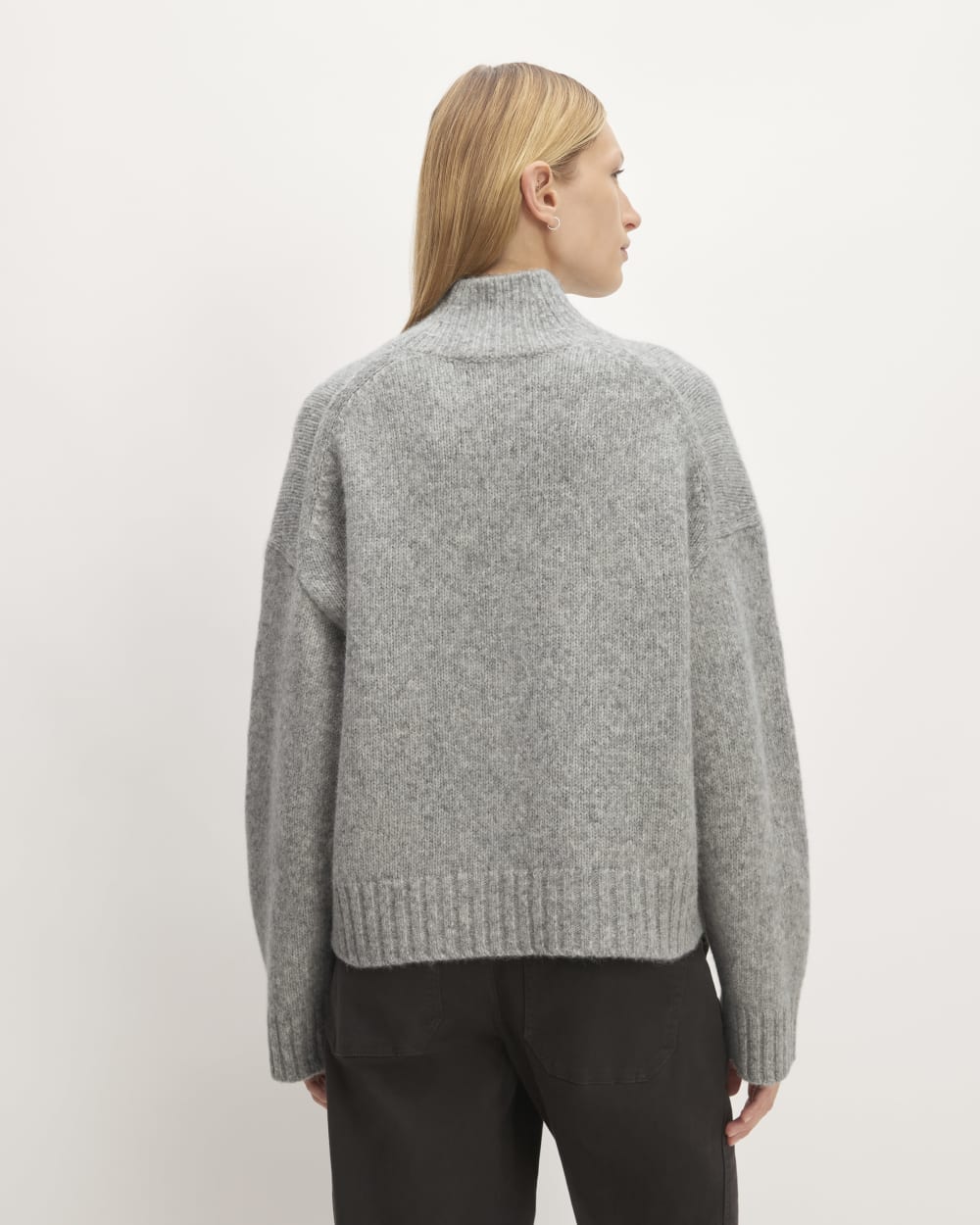 The Cloud Oversized Turtleneck | Heather Grey - Image 6