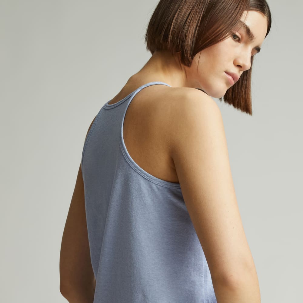 The Hemp Cutaway Tank | Periwinkle - Image 4