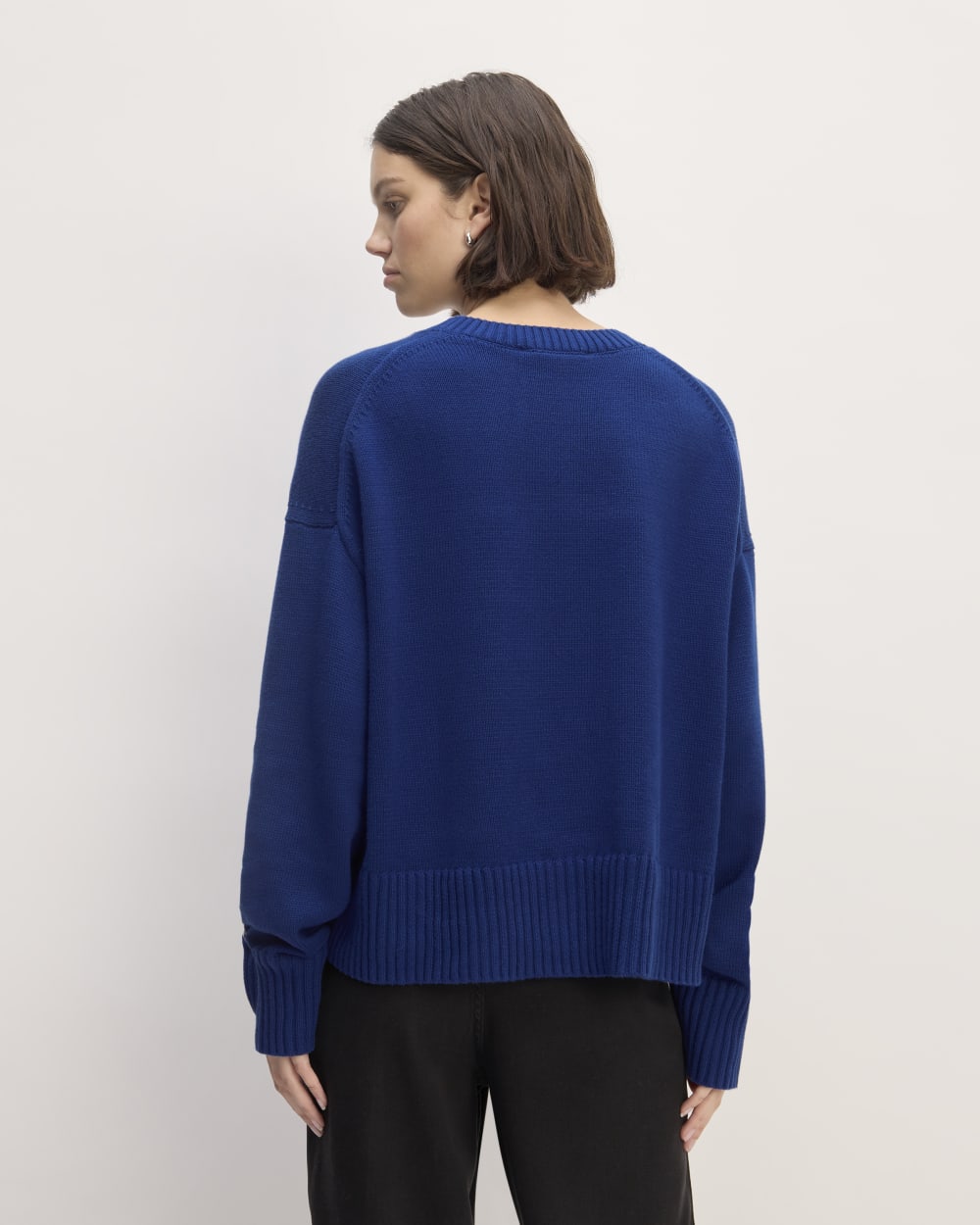 The Boxy Sweater in Everyday Cotton | Bellwether Blue - Image 6