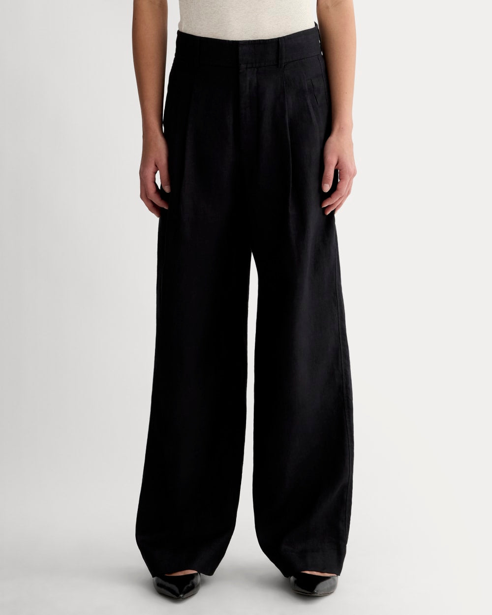 The Linen Way-High® Drape Pant | Black - Image 3
