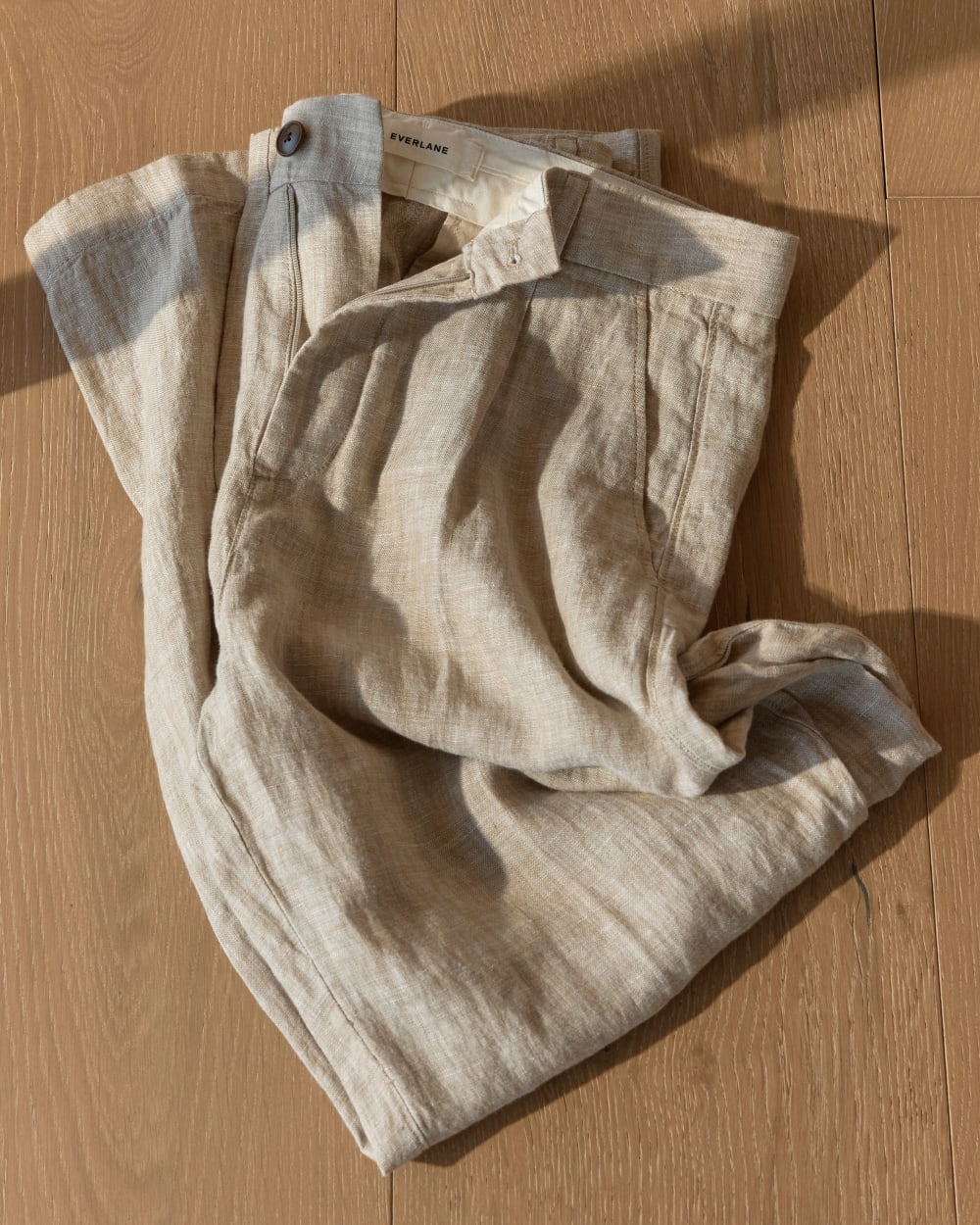 The Linen Pleated Trouser | Cornstalk Chambray - Image 7