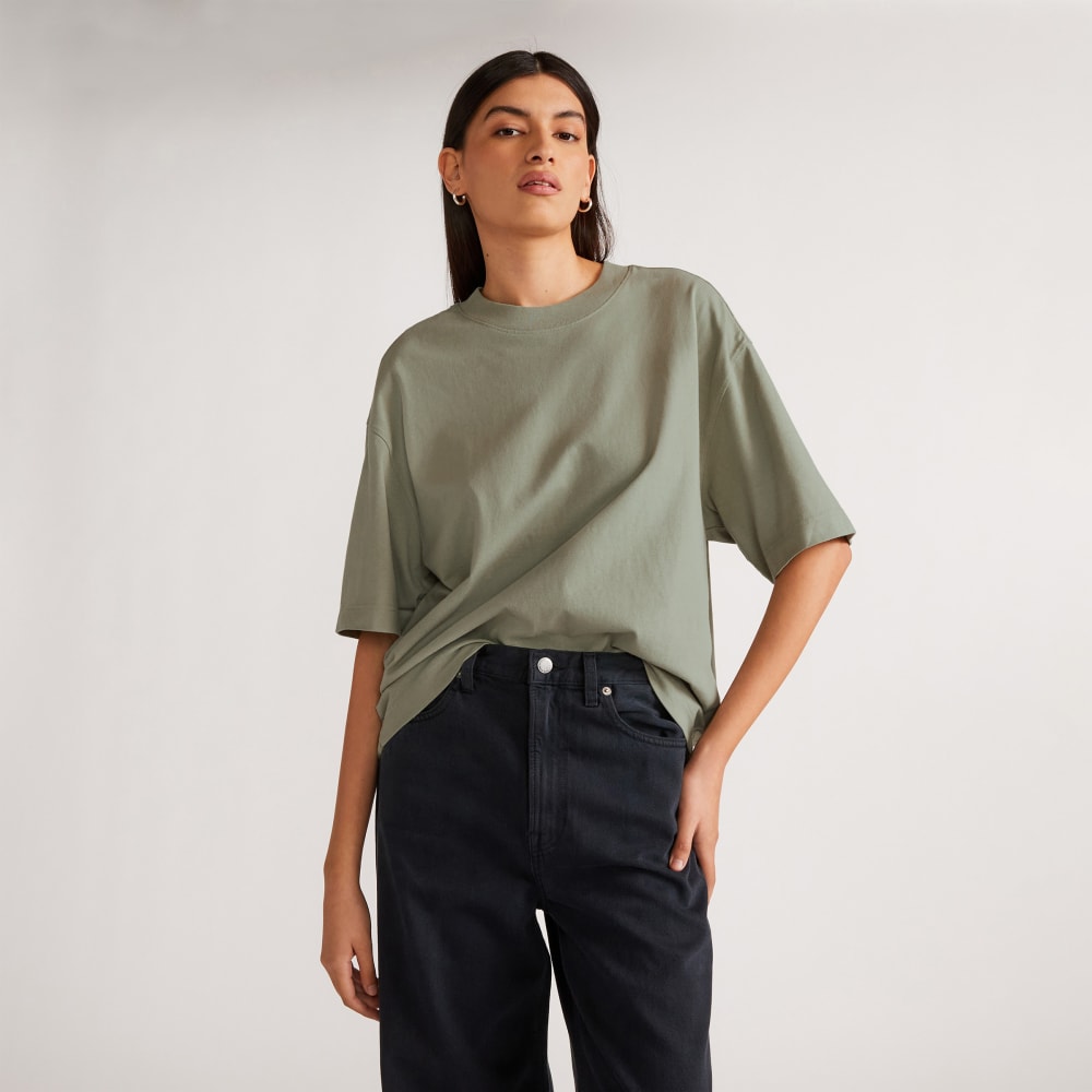 The Premium Weight Relaxed Tee | Seagrass