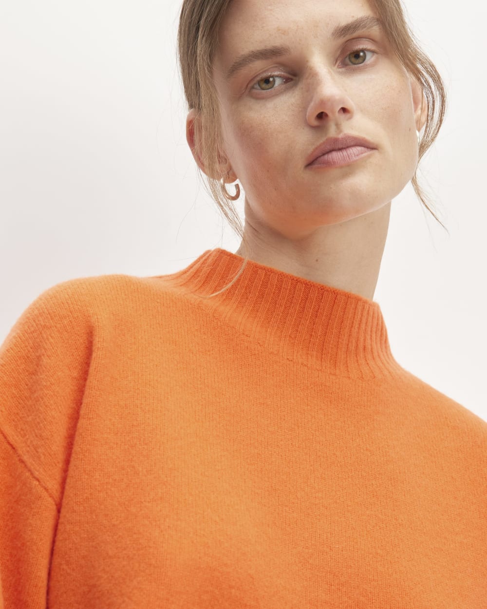 The Good Merino Wool Mockneck Sweater | Orange - Image 4