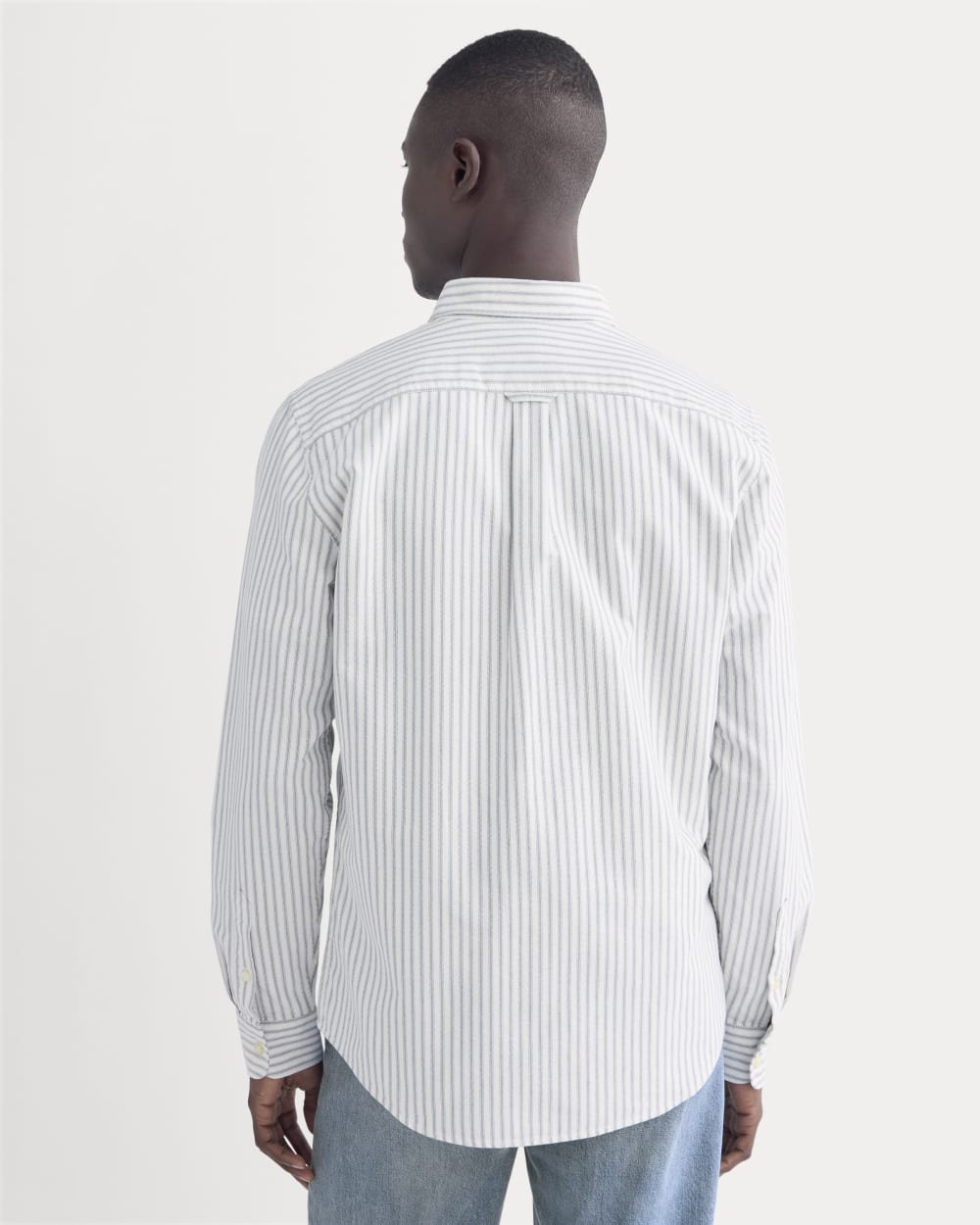 The Slim Oxford Shirt | Bone / Navy | Standard - Image 5