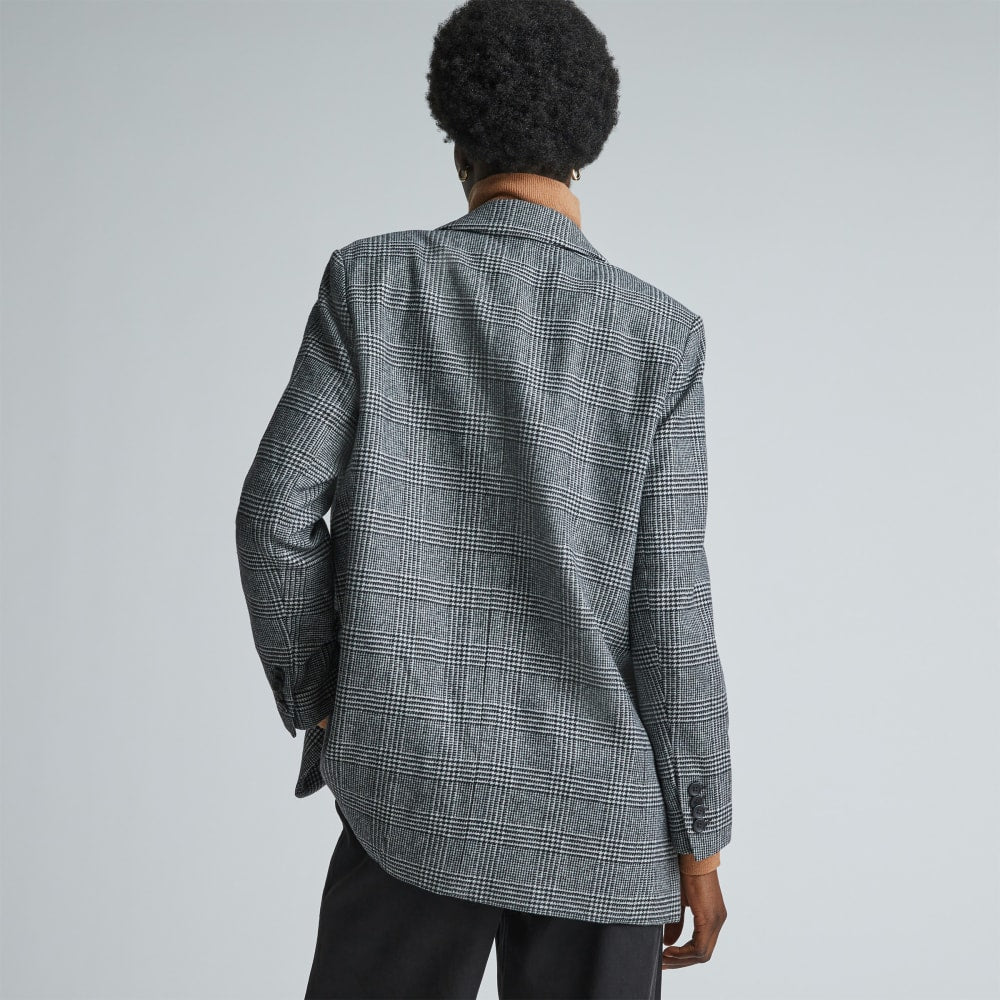 The Oversized Blazer in Wool | Glen Plaid - Image 6