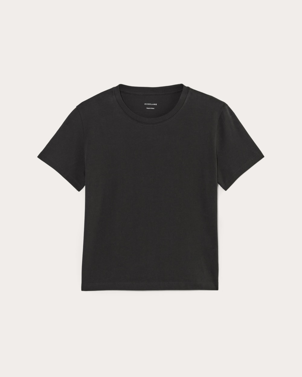 The Box-Cut Tee in Essential Cotton | Black | No Pocket - Image 2