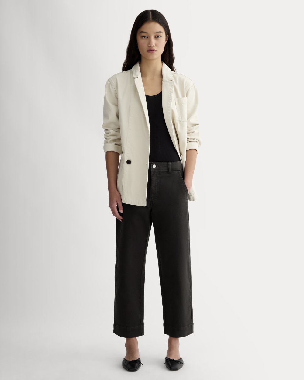 The Utility Straight-Leg Pant | Black | 28.5 Inseam