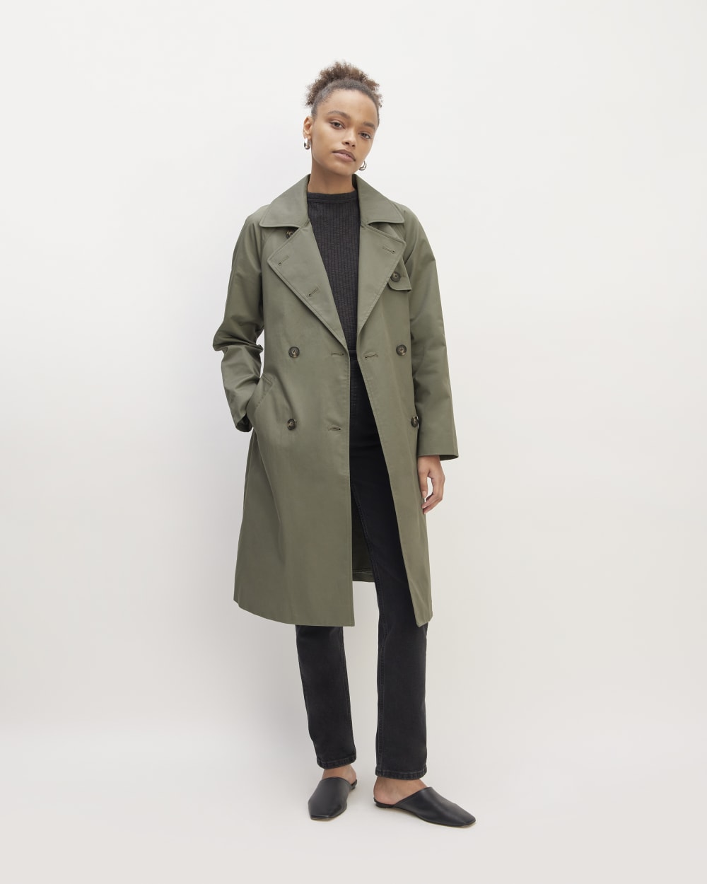 The Trench Coat | Pewter Green