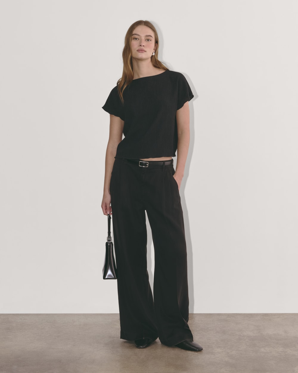 The Crinkle Top | Black - Image 4