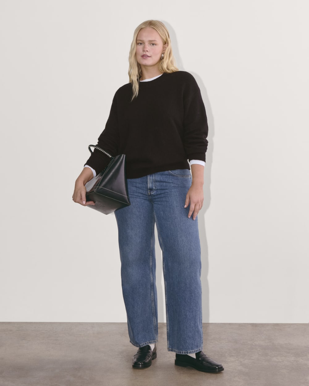 The Cocoon Crew in Plush Cotton | Black - Image 4