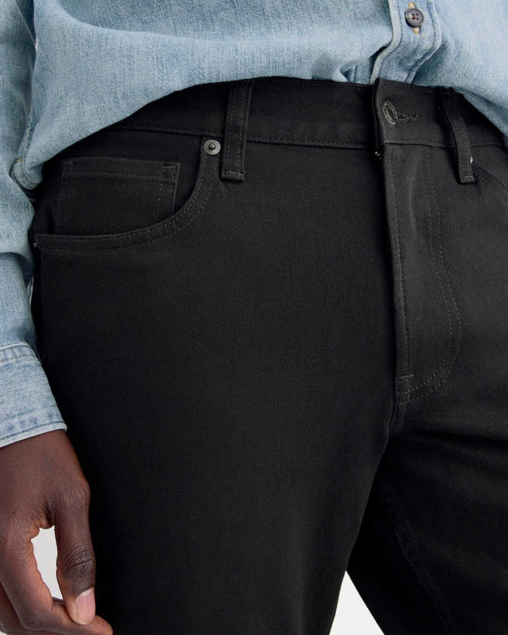 The Athletic 4-Way Stretch Organic Jean | Uniform | Black - Image 4