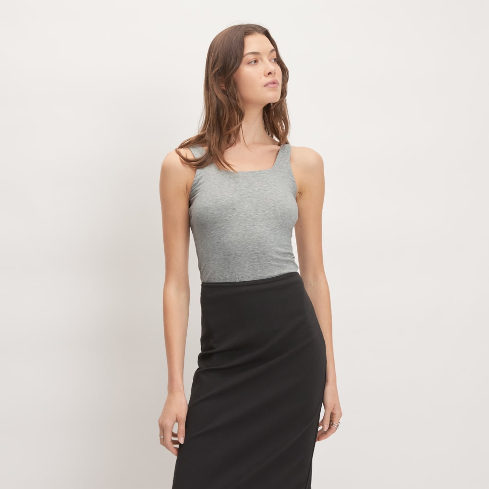 The Supima? Sleeveless Top | Heathered Grey