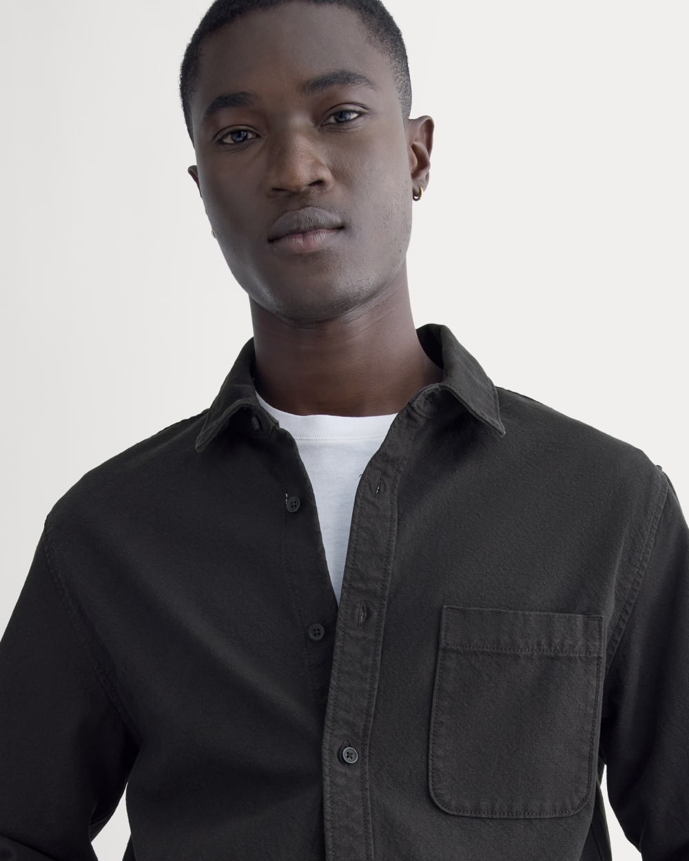 The Canvas Organic Cotton Overshirt | Black - Image 4