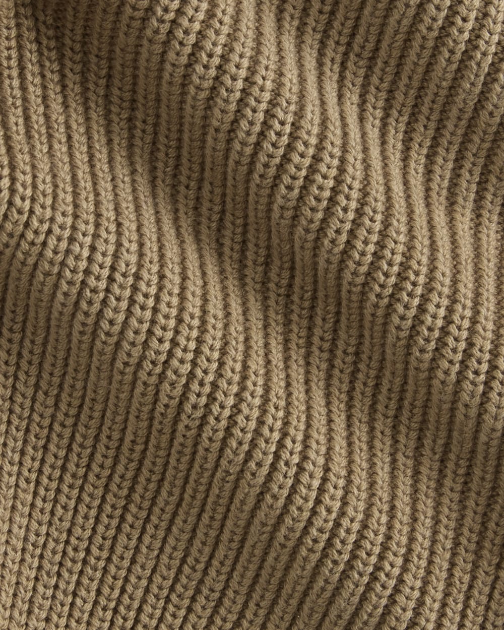 The Full-Zip Sweater in Everyday Cotton | Dark Heathered Camel - Image 6