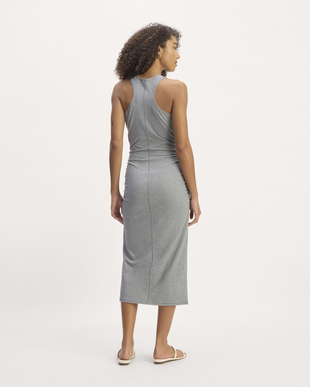 The Form Racerback Dress | Mid Heather Grey - Image 6