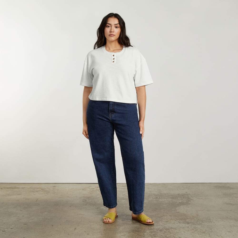 The Vintage Henley Hemp Tee | White - Image 5