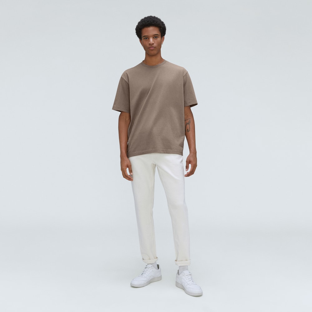 The Premium-Weight Relaxed Crew | Uniform | Taupe Grey - Image 4