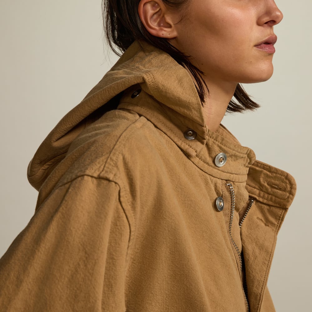 The Canvas Organic Cotton Parka | Cappuccino - Image 4