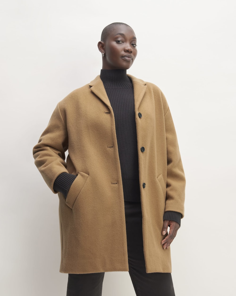 The Italian ReWool? Cocoon Coat | Camel